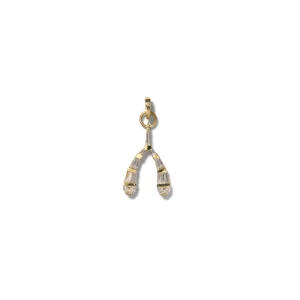 Wishbone Pendant - Diamond