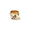 Wrapped Crocus Ring - Black Spinel